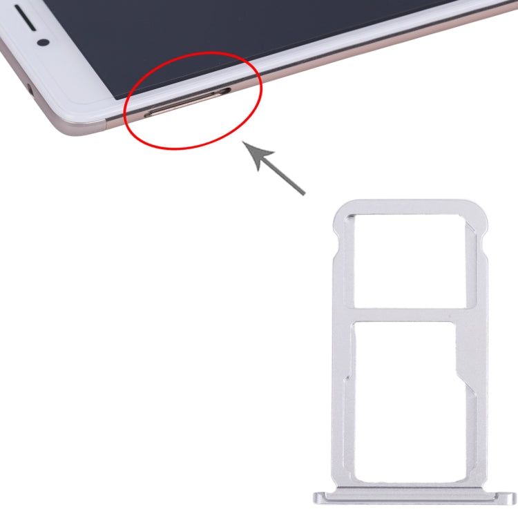 SIM Card Tray + SIM Card Tray / Micro SD Card Tray for Honor Mate 9 Lite (Grey) by buy2fix