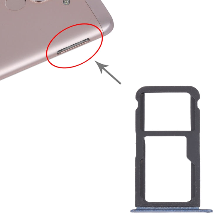 SIM Card Tray + SIM Card Tray / Micro SD Card Tray for Honor Play 6 (Blue) by buy2fix
