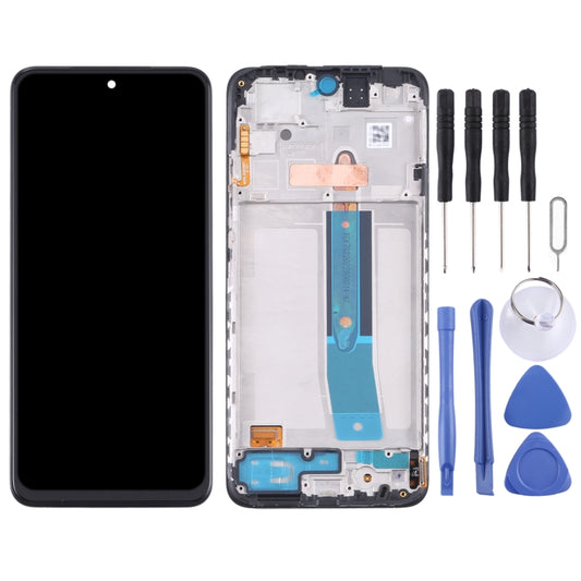 Original AMOLED LCD Screen and Digitizer Full Assembly with Frame for Xiaomi Redmi Note 11 4G 2201117TG by buy2fix