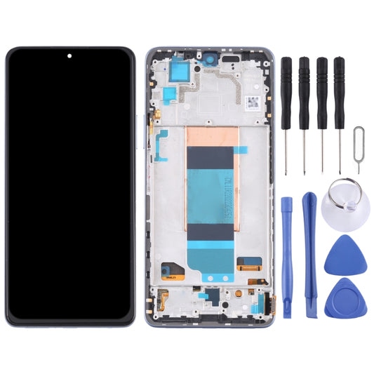 Original LCD Screen for Xiaomi Redmi K40S Digitizer Full Assembly with Frame(Blue) by buy2fix
