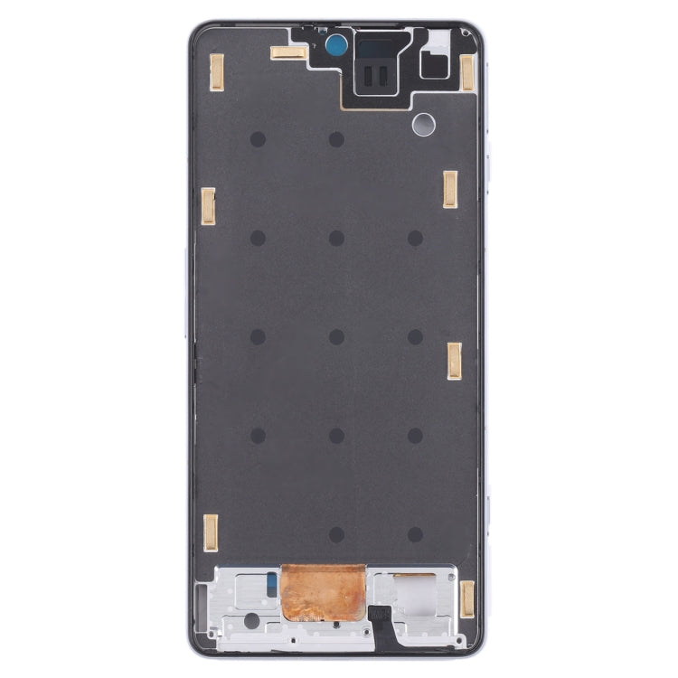 Front Housing LCD Frame Bezel Plate for Xiaomi Redmi K50 Gaming/Poco F4 GT(White) - Frame Bezel Plate by buy2fix | Online Shopping UK | buy2fix