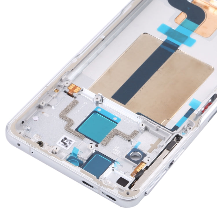 Front Housing LCD Frame Bezel Plate for Xiaomi Redmi K50 Gaming/Poco F4 GT(White) - Frame Bezel Plate by buy2fix | Online Shopping UK | buy2fix