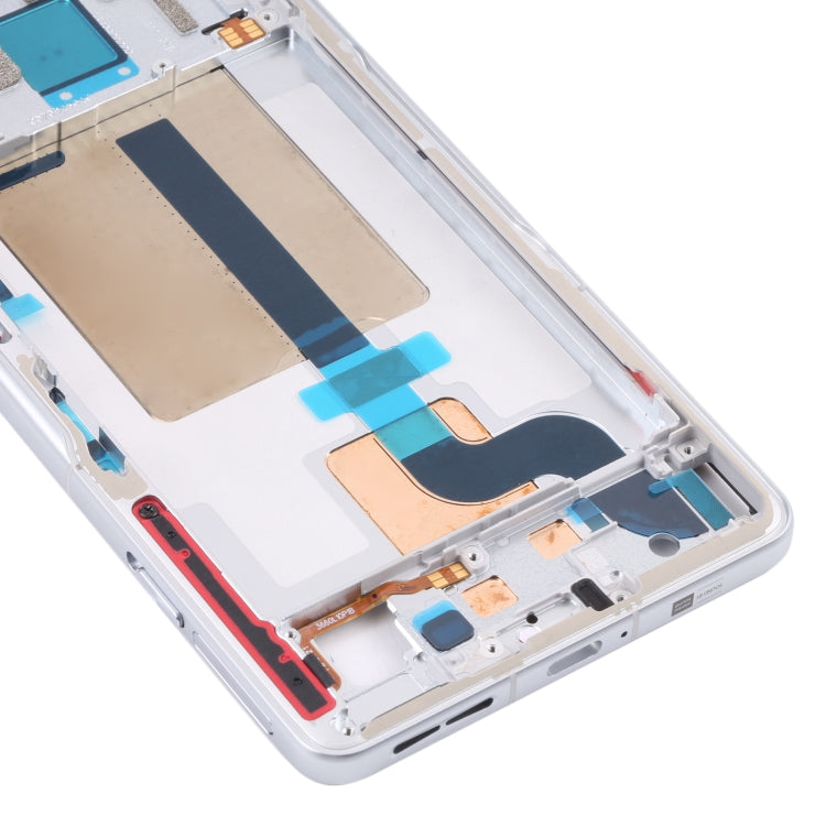 Front Housing LCD Frame Bezel Plate for Xiaomi Redmi K50 Gaming/Poco F4 GT(White) - Frame Bezel Plate by buy2fix | Online Shopping UK | buy2fix