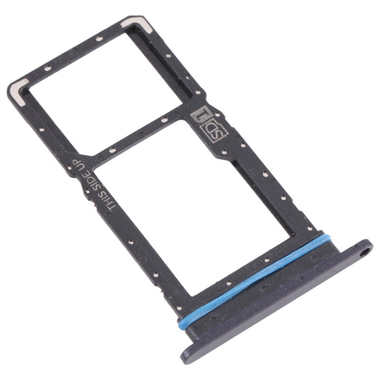 SIM Card Tray + Micro SD Card Tray for Motorola Edge 20 Lite (Black) - Card Socket by buy2fix | Online Shopping UK | buy2fix