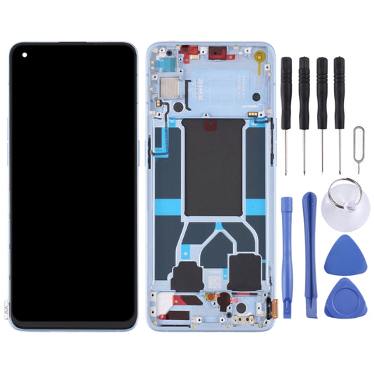 Original LCD Screen For OPPO Reno6 5G PEQM00 CPH2251 Digitizer Full Assembly with Frame (Blue) by buy2fix