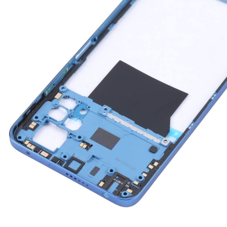 Middle Frame Bezel Plate for Xiaomi Poco X4 Pro 5G/Redmi Note 11E Pro(Dark Blue) - Frame Bezel Plate by buy2fix | Online Shopping UK | buy2fix