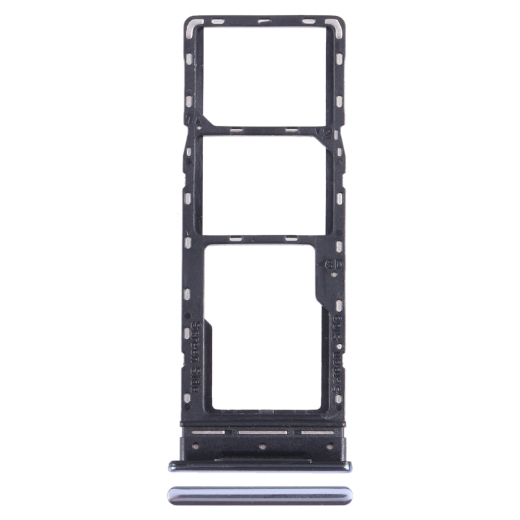 For Infinix Note 10 Pro/Note 10 Pro NFC X695 SIM Card Tray + SIM Card Tray + Micro SD Card Tray (Black) - Card Tray by buy2fix | Online Shopping UK | buy2fix