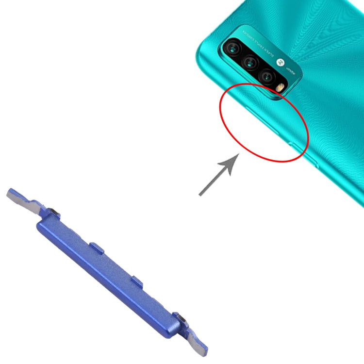 Volume Control Button for Xiaomi Redmi Note 9 4G/Redmi 9T/Redmi 9 Power (Blue) by buy2fix