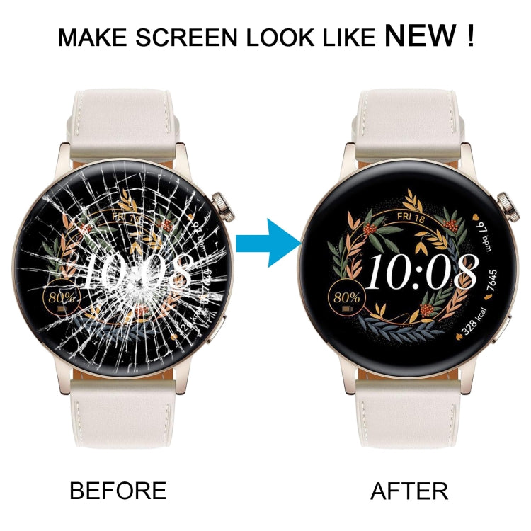 For Huawei Watch GT 3 42mm MIL-B19 Original LCD Screen and Digitizer Full Assembly With Frame (Gold) by buy2fix