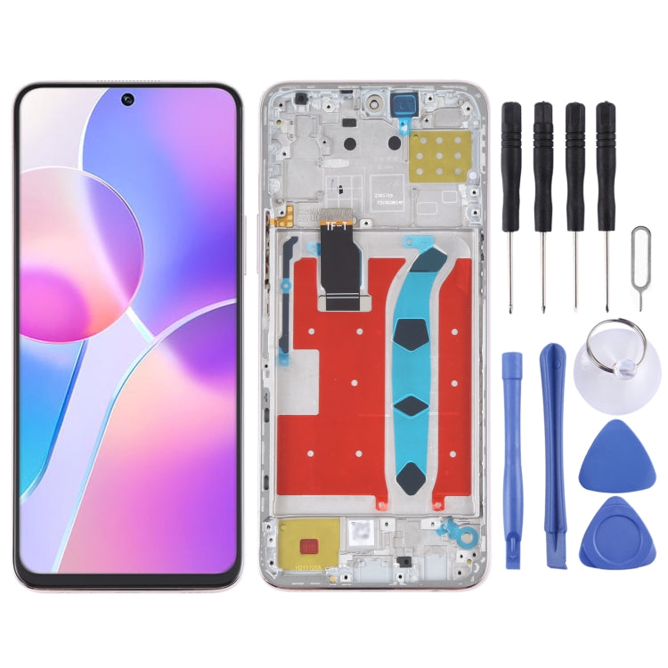 Original LCD Screen for Honor X30i Digitizer Full Assembly with Frame(Pink) - LCD Screen by buy2fix | Online Shopping UK | buy2fix