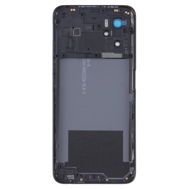 For OPPO A36/A76 Battery Back Cover with Middle Frame (Black) - Back Cover by buy2fix | Online Shopping UK | buy2fix