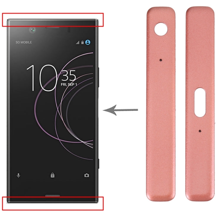 1 Pair Side Part Sidebar For Sony Xperia XZ1 Compact (Orange) - Frame Bezel Plate by buy2fix | Online Shopping UK | buy2fix