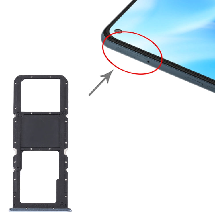 For OnePlus Nord N200 5G DE2118 / DE2117 SIM Card Tray + Micro SD Card Tray (Blue) by buy2fix