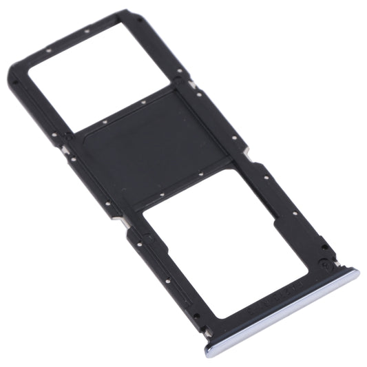 For OnePlus Nord N200 5G DE2118 / DE2117 SIM Card Tray + Micro SD Card Tray (Silver) by buy2fix