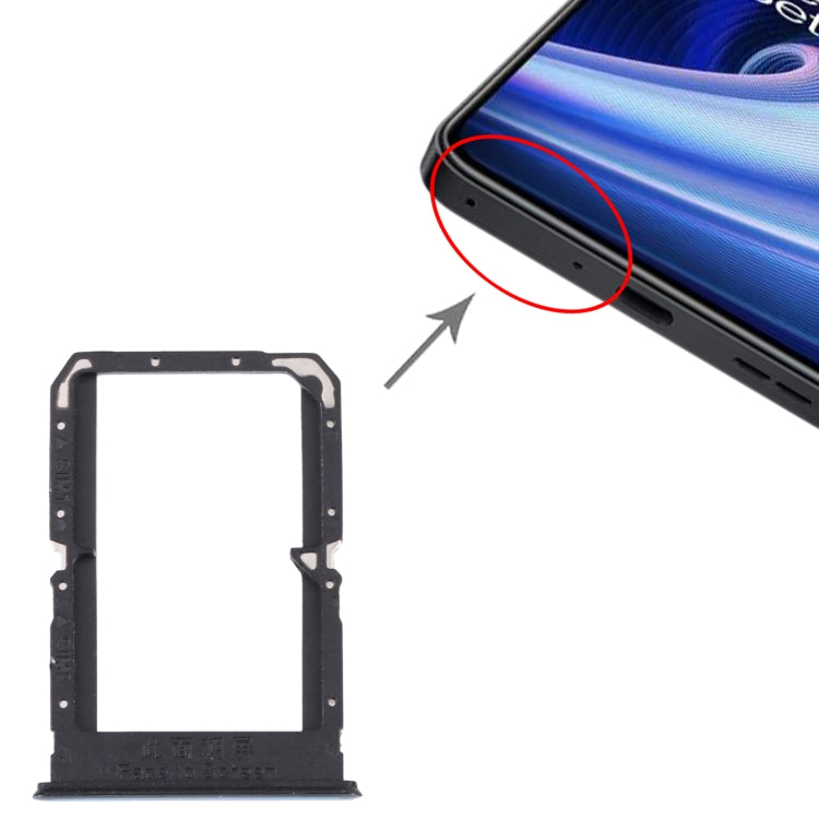 For OnePlus Ace Racing SIM Card Tray + SIM Card Tray (Blue) by buy2fix