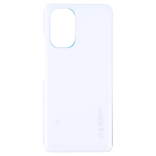 Glass Battery Back Cover for Xiaomi Poco F3(White) - Back Cover by buy2fix | Online Shopping UK | buy2fix