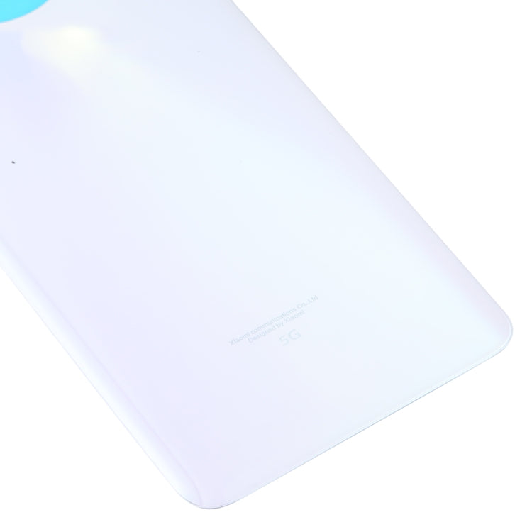 Glass Battery Back Cover for Xiaomi Redmi Note 9 Pro 5G/Mi 10T Lite 5G(White) - Back Cover by buy2fix | Online Shopping UK | buy2fix