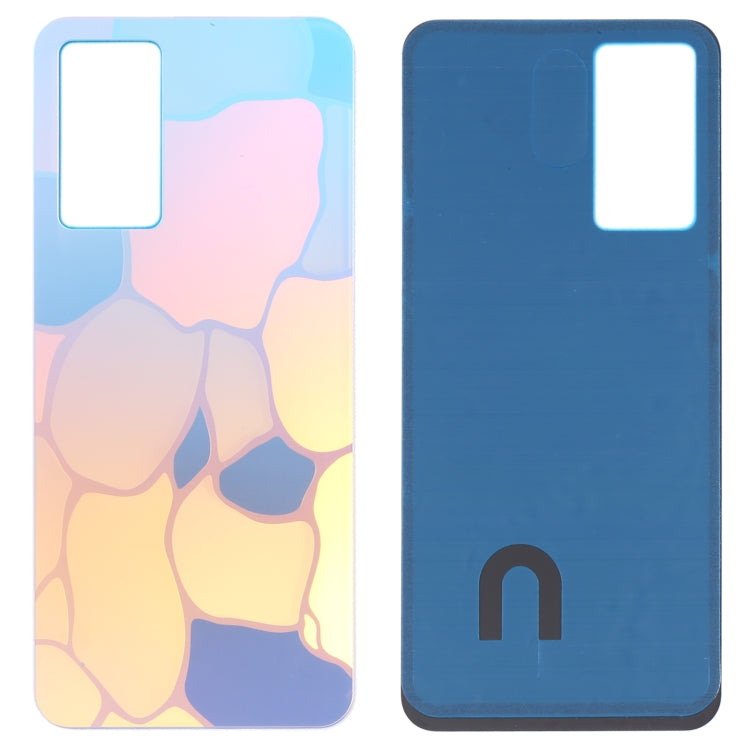 For vivo Y75 4G 2022/V23e Glass Battery Back Cover (Blue) - Back Cover by buy2fix | Online Shopping UK | buy2fix