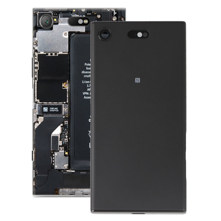 Original Battery Back Cover with Camera Lens Cover for Sony Xperia XZ1 Compact(Black) - Back Cover by buy2fix | Online Shopping UK | buy2fix