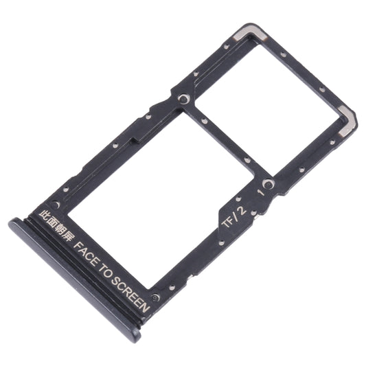For Xiaomi Redmi Note 11SE SIM Card Tray + SIM Card Tray + Micro SD Card Tray (Black) - Card Tray by buy2fix | Online Shopping UK | buy2fix