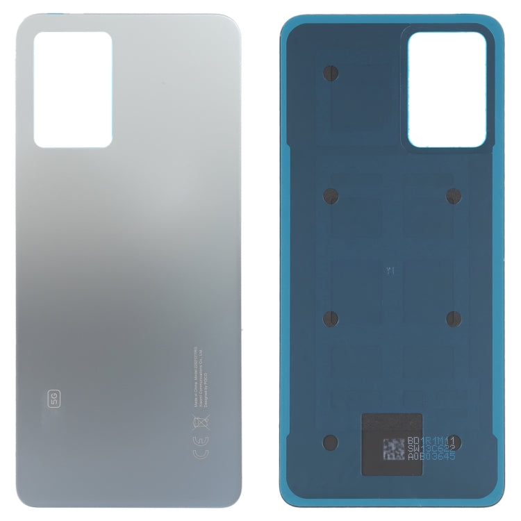 For Xiaomi Poco F4 Original Battery Back Cover(Silver) - Back Cover by buy2fix | Online Shopping UK | buy2fix