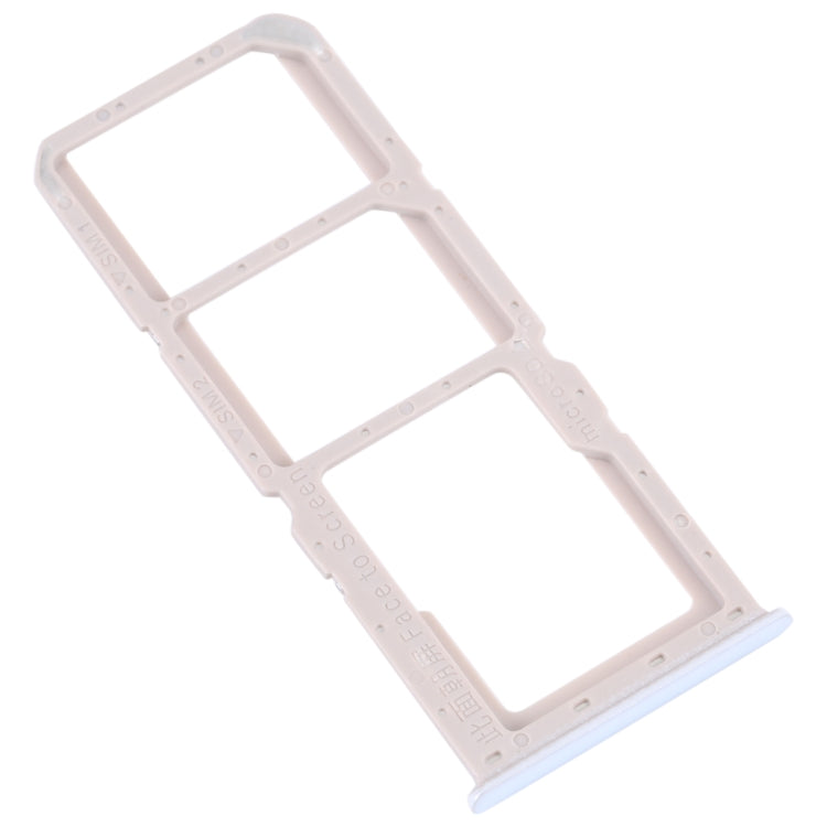 For OPPO A52 4G SIM Card Tray + SIM Card Tray + Micro SD Card Tray (White) - Card Tray by buy2fix | Online Shopping UK | buy2fix