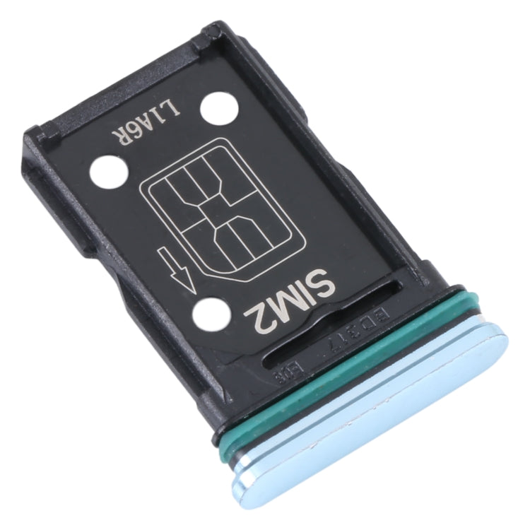 For OPPO Reno4 5G SIM Card Tray + SIM Card Tray (Blue) - Card Tray by buy2fix | Online Shopping UK | buy2fix