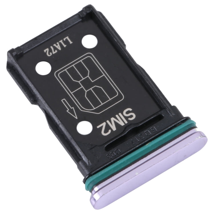 For OPPO Reno4 5G SIM Card Tray + SIM Card Tray (Purple) - Card Tray by buy2fix | Online Shopping UK | buy2fix