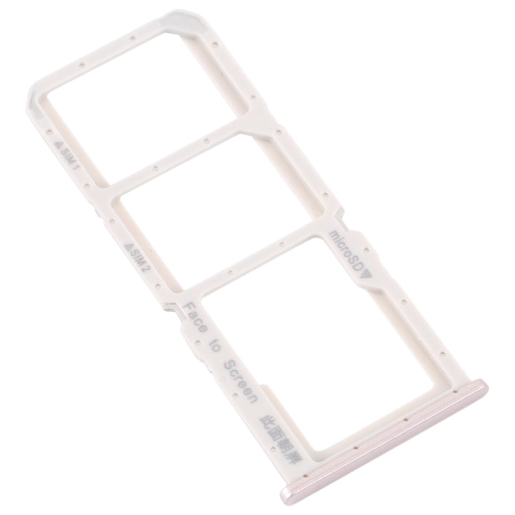 For OPPO A73 4G / F17 / A93 4G / A73 5G SIM Card Tray + SIM Card Tray + Micro SD Card Tray (Gold) - Card Tray by buy2fix | Online Shopping UK | buy2fix