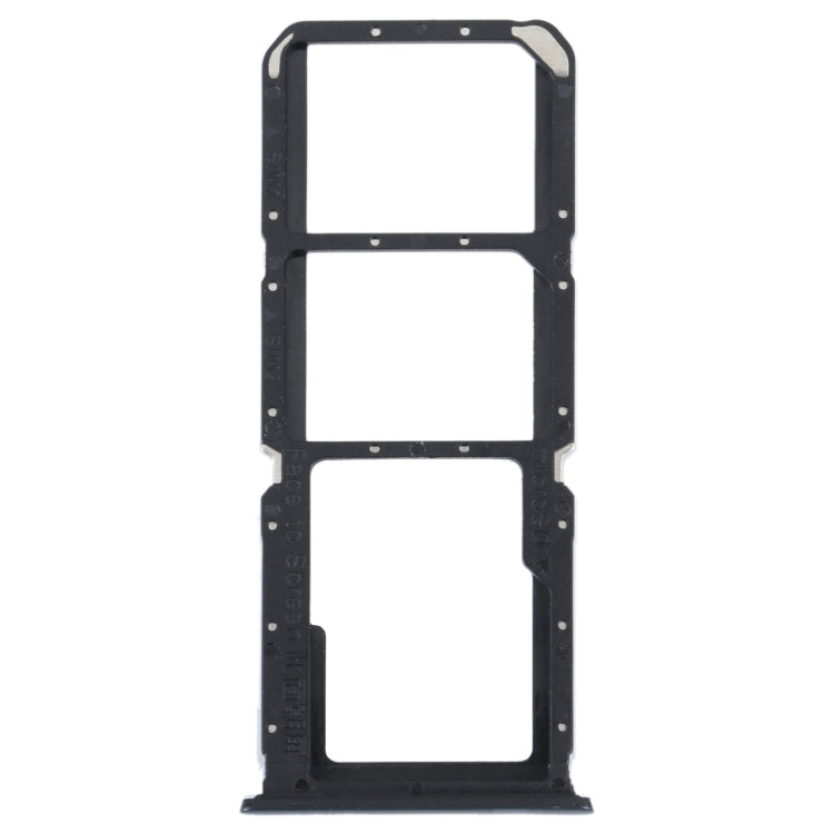 For OPPO Reno5 Lite / Reno5 F / A94 4G SIM Card Tray + SIM Card Tray + Micro SD Card Tray (Black) - Card Tray by buy2fix | Online Shopping UK | buy2fix