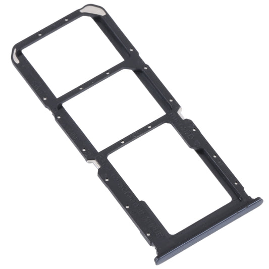 For OPPO Reno5 Lite / Reno5 F / A94 4G SIM Card Tray + SIM Card Tray + Micro SD Card Tray (Black) - Card Tray by buy2fix | Online Shopping UK | buy2fix