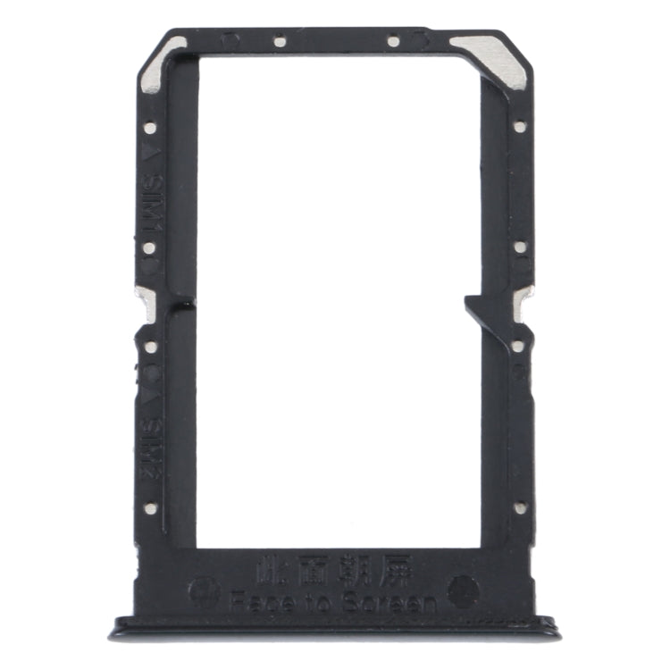 For OPPO Reno5 4G SIM Card Tray + SIM Card Tray(Black) - Card Tray by buy2fix | Online Shopping UK | buy2fix