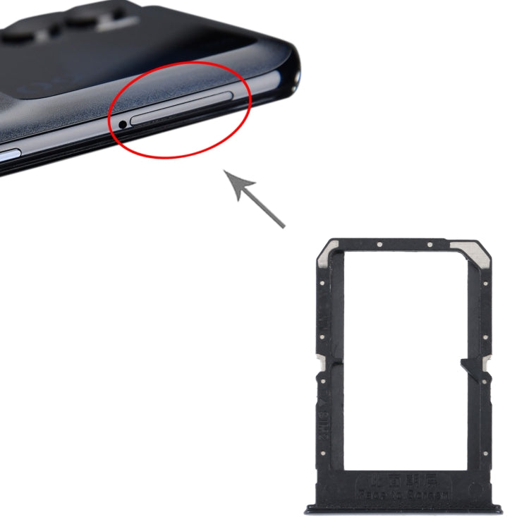 For OPPO K9 Pro SIM Card Tray + SIM Card Tray (Black) - Card Tray by buy2fix | Online Shopping UK | buy2fix