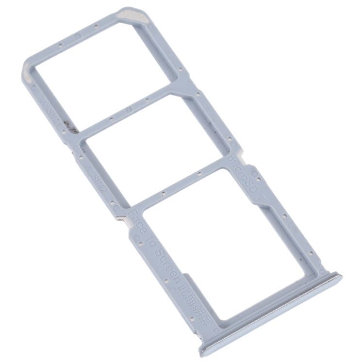 For OPPO K9S SIM Card Tray + SIM Card Tray + Micro SD Card Tray (Silver) - Card Tray by buy2fix | Online Shopping UK | buy2fix