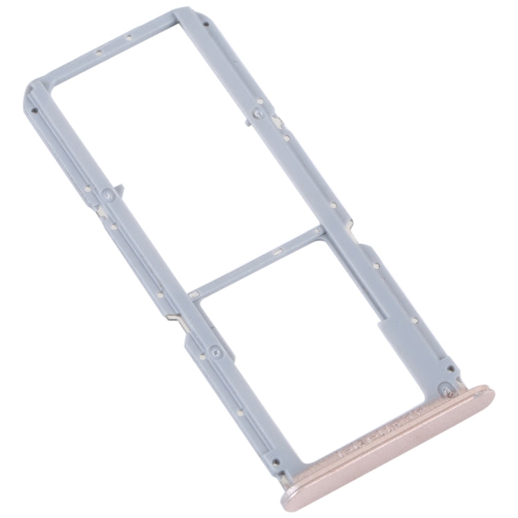 For OPPO Reno7 Z 5G / Reno7 Lite / Reno8 Lite / F21 Pro 5G SIM Card Tray + SIM Card Tray + Micro SD Card Tray (Gold) - Card Tray by buy2fix | Online Shopping UK | buy2fix