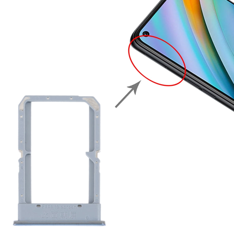 For OPPO K10 4G SIM Card Tray + SIM Card Tray (Silver) - Card Tray by buy2fix | Online Shopping UK | buy2fix