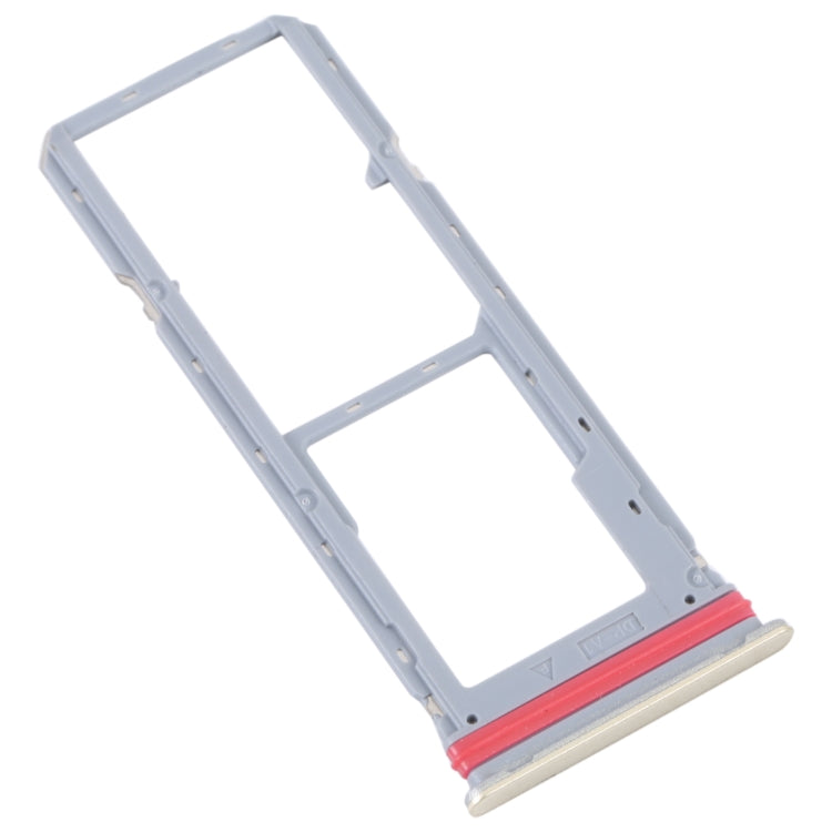 For vivo Y35 4G SIM Card Tray + SIM Card Tray + Micro SD Card Tray (Gold) - Card Tray by buy2fix | Online Shopping UK | buy2fix
