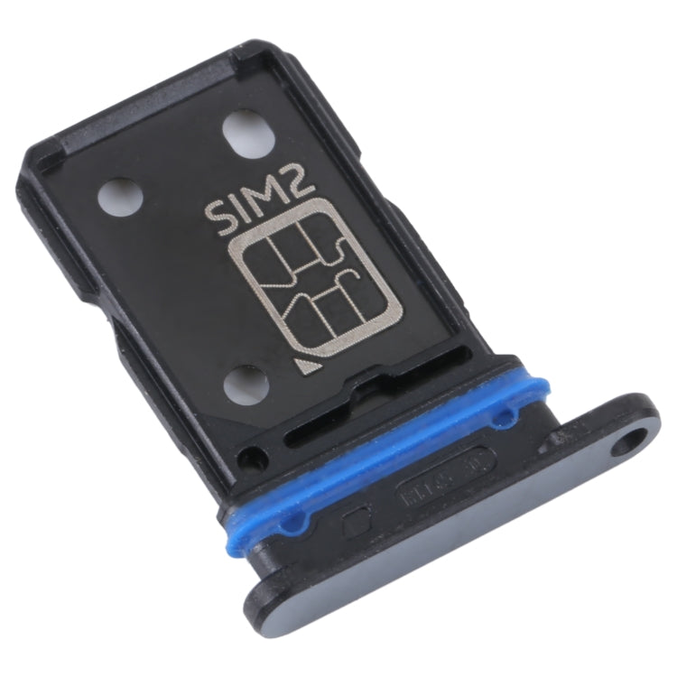 For vivo S15e SIM Card Tray + SIM Card Tray (Black) - Card Tray by buy2fix | Online Shopping UK | buy2fix