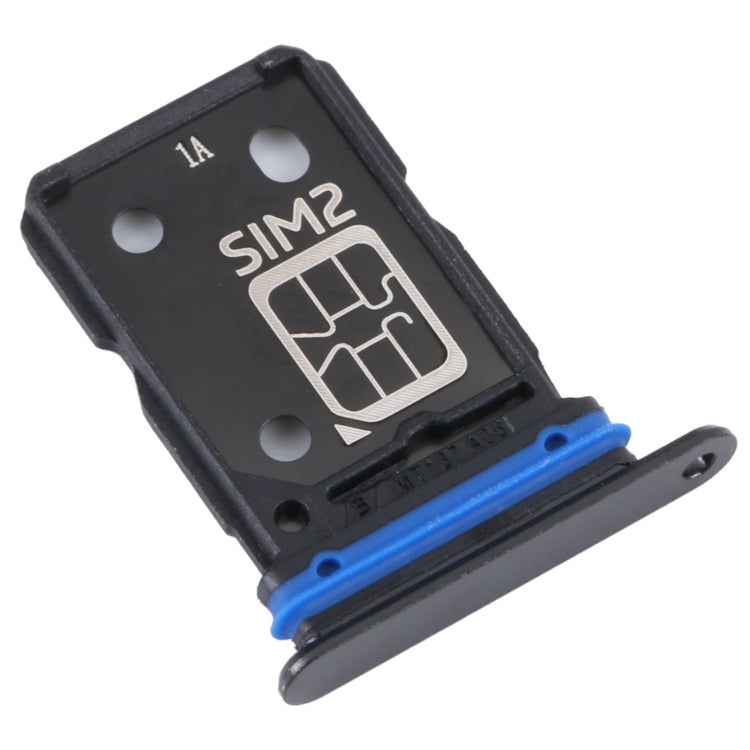 For vivo X80 SIM Card Tray + SIM Card Tray (Black) - Card Tray by buy2fix | Online Shopping UK | buy2fix