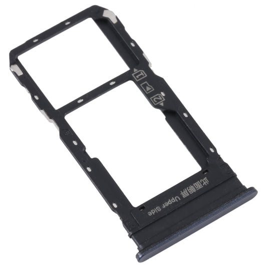 For vivo Y33S / Y33T SIM Card Tray + SIM / Micro SD Card Tray (Black) - Card Tray by buy2fix | Online Shopping UK | buy2fix