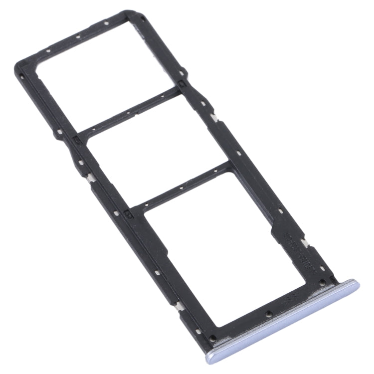 For Realme C31 SIM Card Tray + SIM Card Tray + Micro SD Card Tray (Silver) - Card Tray by buy2fix | Online Shopping UK | buy2fix