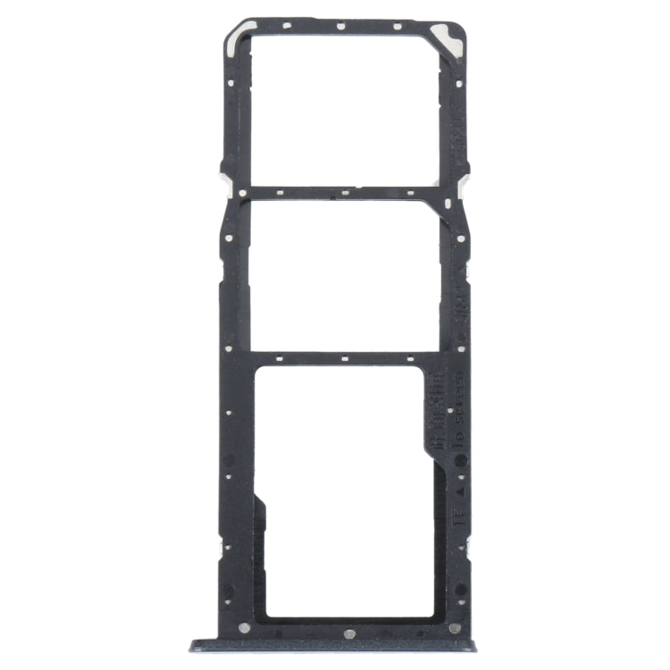 For Realme C35 SIM Card Tray + SIM Card Tray + Micro SD Card Tray (Black) - Card Tray by buy2fix | Online Shopping UK | buy2fix