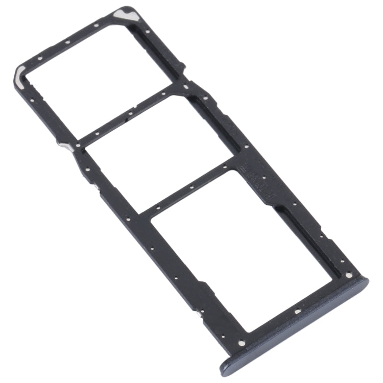 For Realme C35 SIM Card Tray + SIM Card Tray + Micro SD Card Tray (Black) - Card Tray by buy2fix | Online Shopping UK | buy2fix
