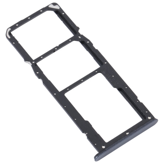 For Realme C35 SIM Card Tray + SIM Card Tray + Micro SD Card Tray (Black) by buy2fix
