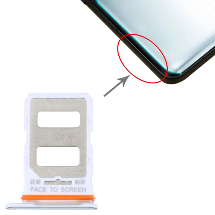 For Xiaomi Redmi K50 Ultra / 12T / 12T Pro SIM Card Tray + SIM Card Tray(Silver) by buy2fix