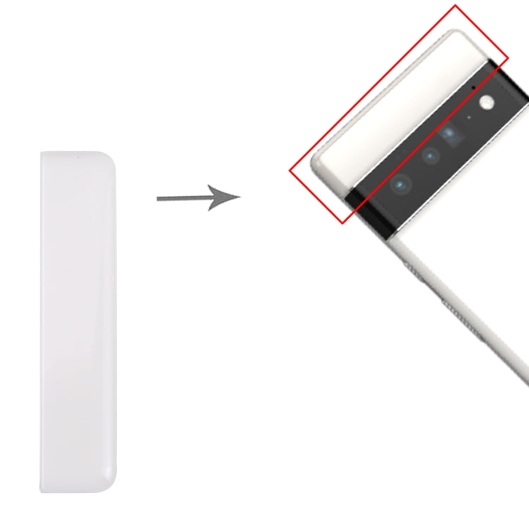 Original Front Upper Top Back Cover for Google Pixel 6 Pro (White) - Back Cover by buy2fix | Online Shopping UK | buy2fix