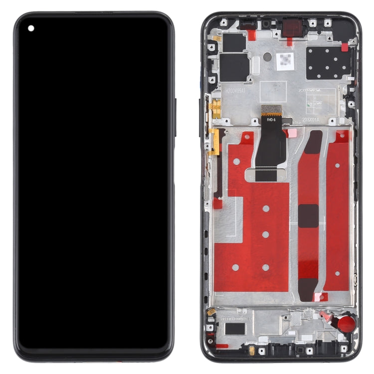 Original LCD Screen For Huawei Nova 7 SE / Honor 30S Digitizer Full Assembly with Frame(Black) - LCD Screen by buy2fix | Online Shopping UK | buy2fix