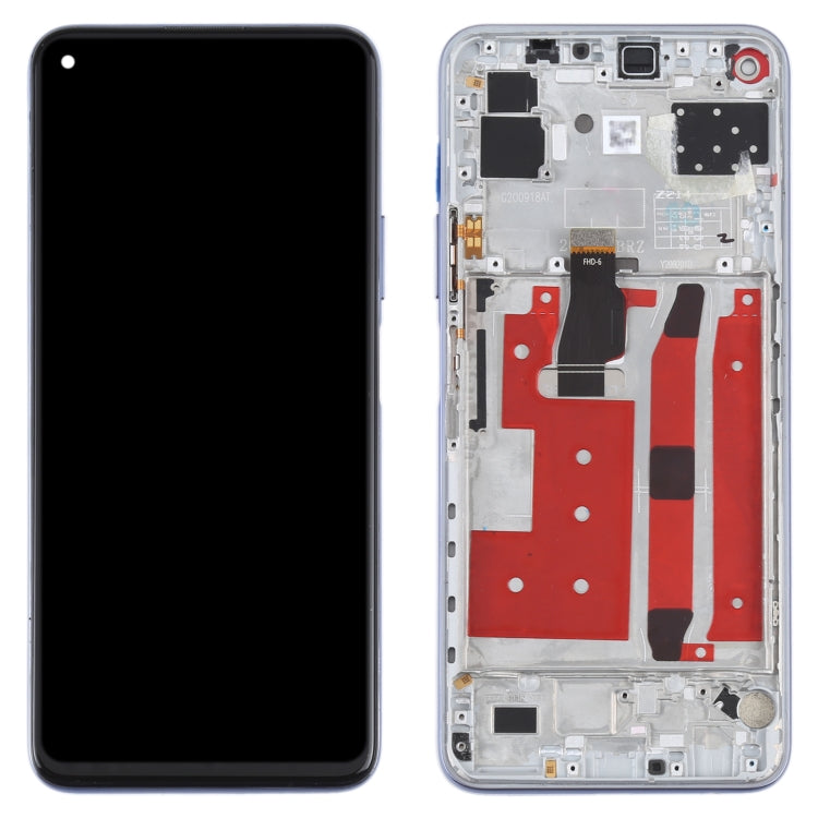 Original LCD Screen For Huawei Nova 7 SE / Honor 30S Digitizer Full Assembly with Frame(Silver) - LCD Screen by buy2fix | Online Shopping UK | buy2fix