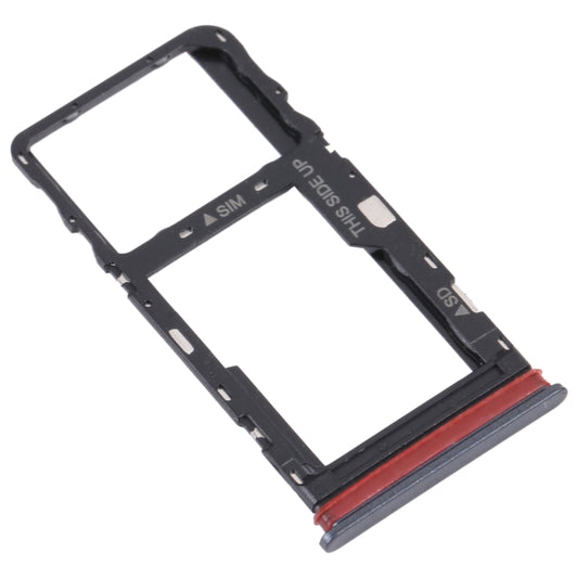 For TCL 30 V 5G Original SIM Card Tray + Micro SD Card Tray(Black) by buy2fix