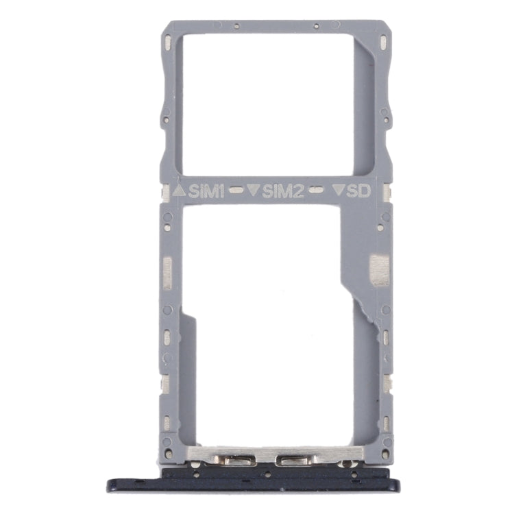 For TCL 10 SE T766H Original SIM Card Tray + SIM / Micro SD Card Tray(Black) - For TCL by buy2fix | Online Shopping UK | buy2fix